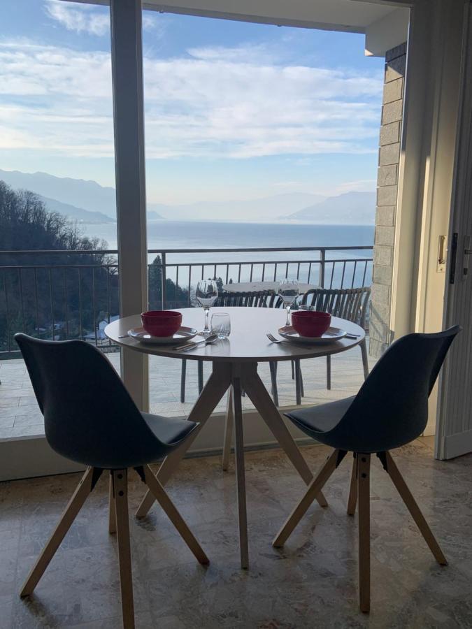 Casa Colmegna Mit Traumhaften See- Und Bergblick Luino Eksteriør billede